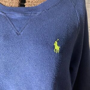Women’s Ralph Lauren navy blue crew neck sweatshirt size L